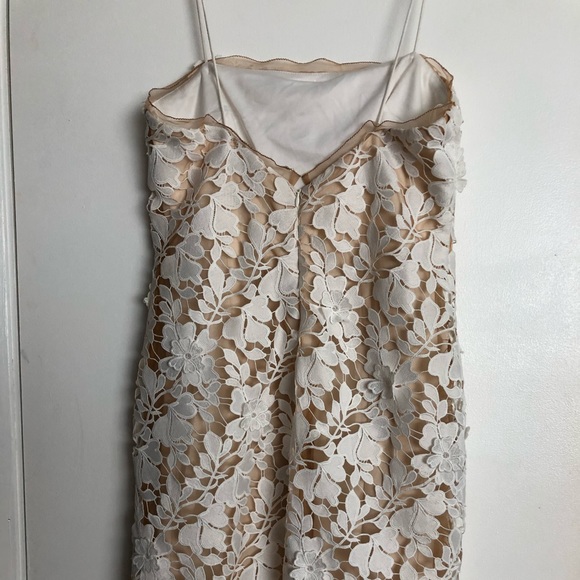 NWOT BHLDN white floral and nude cocktail dress - Picture 4 of 5